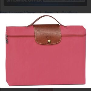 Authentic Longchamp Le Pliage Document Bag case